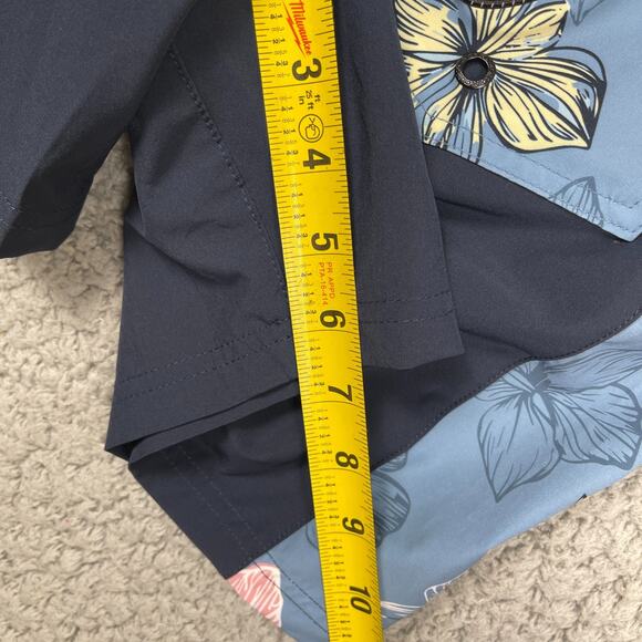 QuikSilver Eclipse Volley Trunks Mens S Floral Lined Drawstring Swim $80 MSRP - Picture 9 of 10